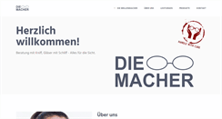 Desktop Screenshot of die-brillen-macher.de